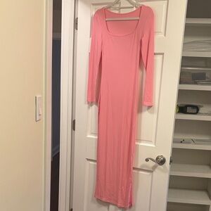 Pink Long Sleeve Dress